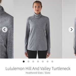 Lululemon Hill and Valley Mock Neck Pullover